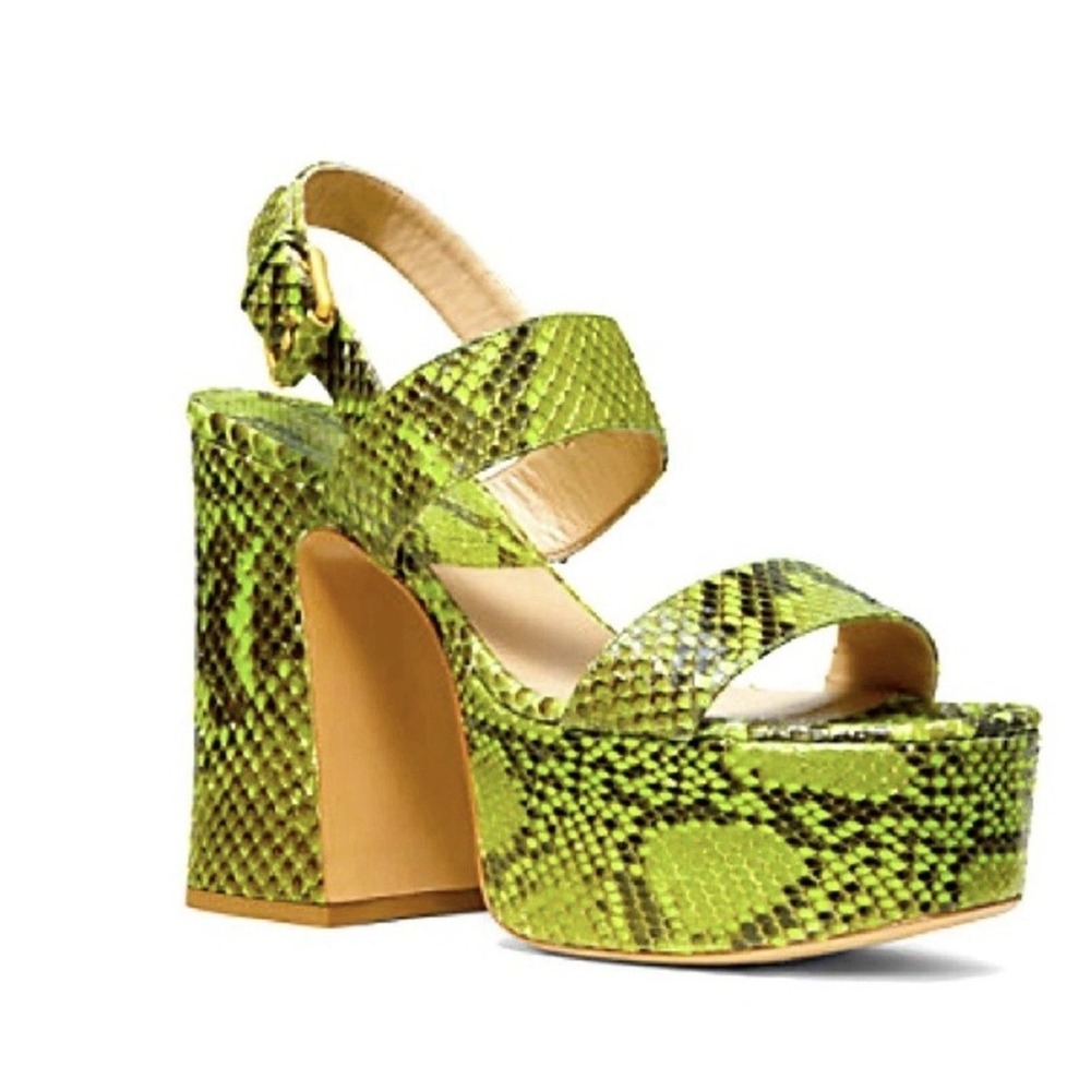 Michael Kors Collection Blair Genuine Python Snake Leather Size 39 US 8.5-9